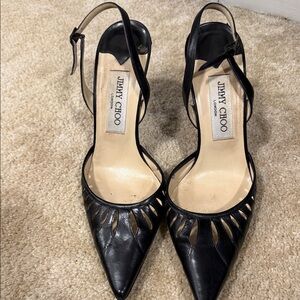 Jimmy Choo Black Cutout Heels